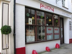 passion 4 hair and beauty shop front