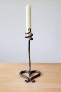 Heart shaped candlestick