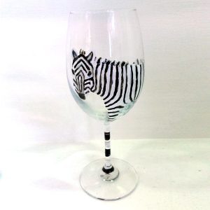 zebra glass fine stem