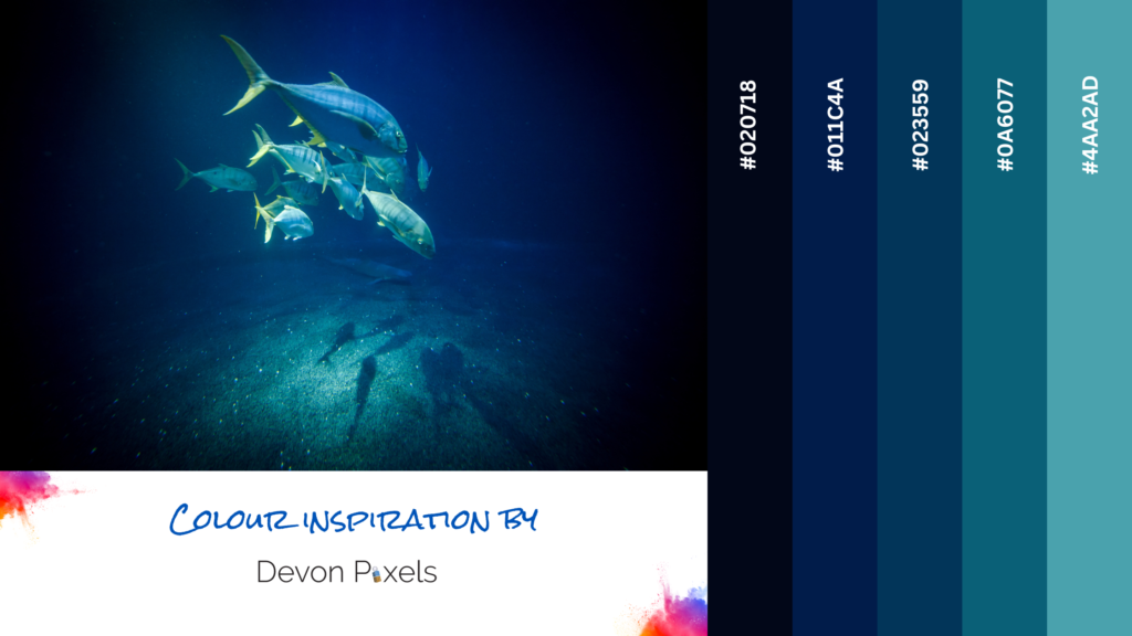 Ocean Water - Colour Inspiration (Devon Pixels Banner)